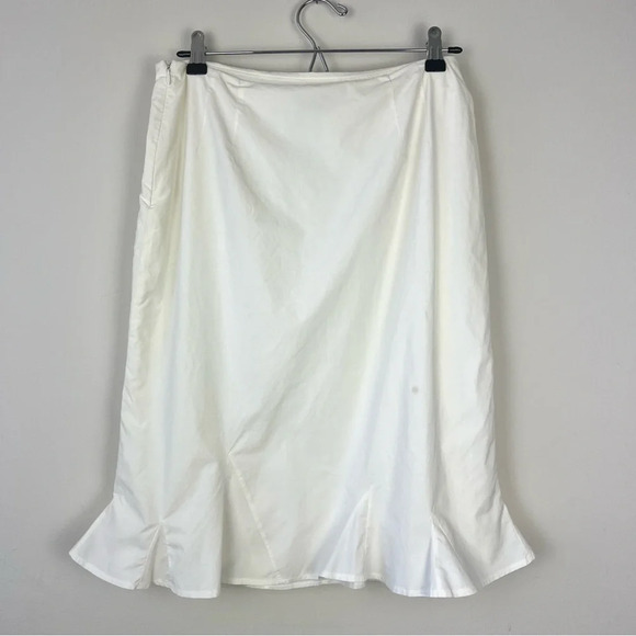 Jill Sander White Ruffle Midi Skirt - Picture 6 of 13